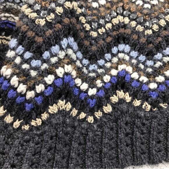 NIC+ZOE Celestial Open Front Chevron Pattern Knit Cardigan Women’s Size Small - Picture 10 of 13